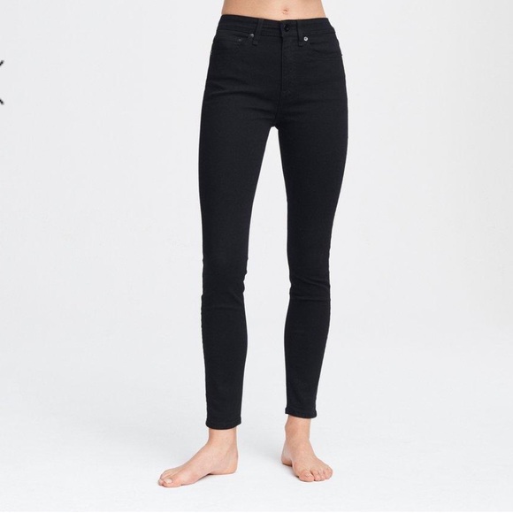 rag & bone Denim - Rag & Bone Black High Rise Skinny Jeans